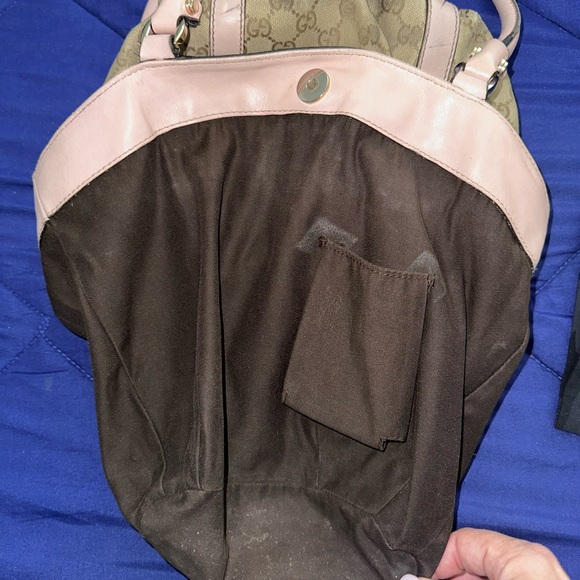 Gucci Tote Bag GG Canvas 211983 Leather Pink Beige Champagne Women's - Picture 16 of 16